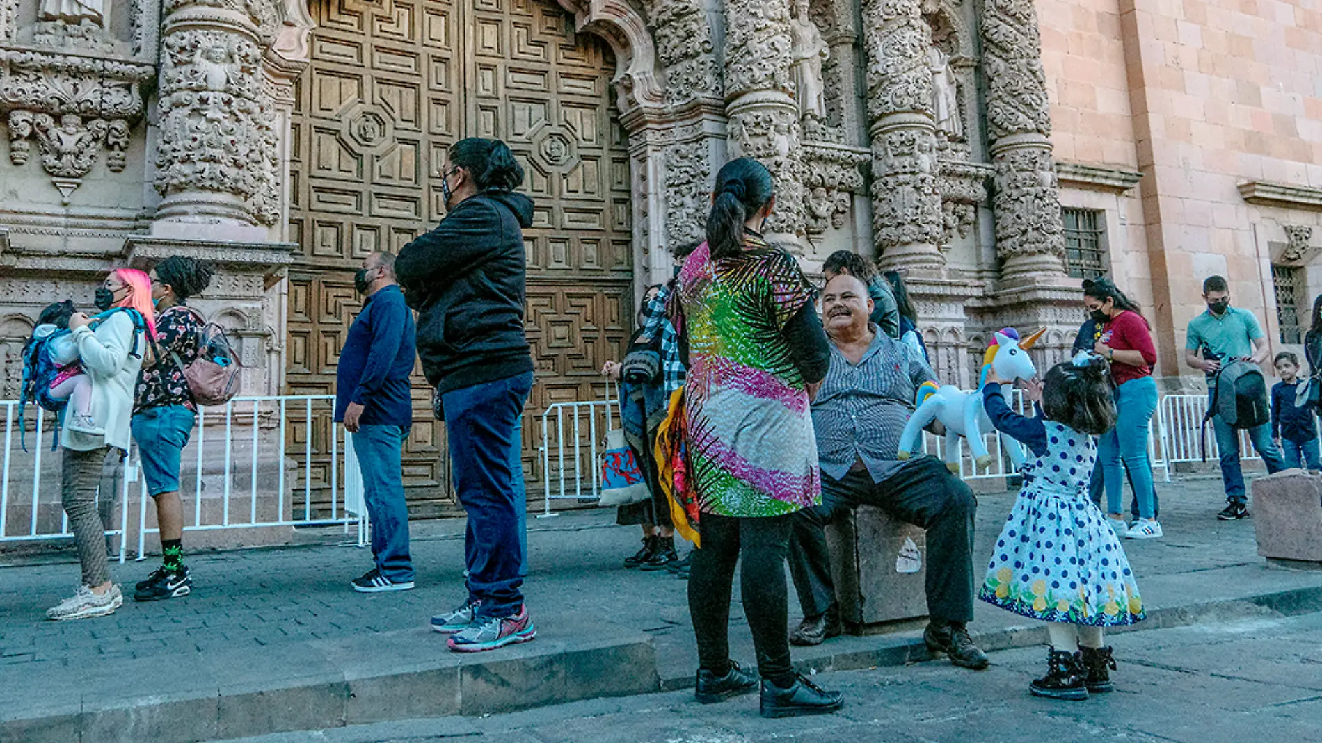 Turistas en el centro de Zacatecas